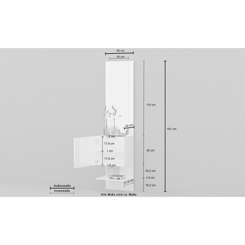 Cesaltina Hall Tree 45cm Wide