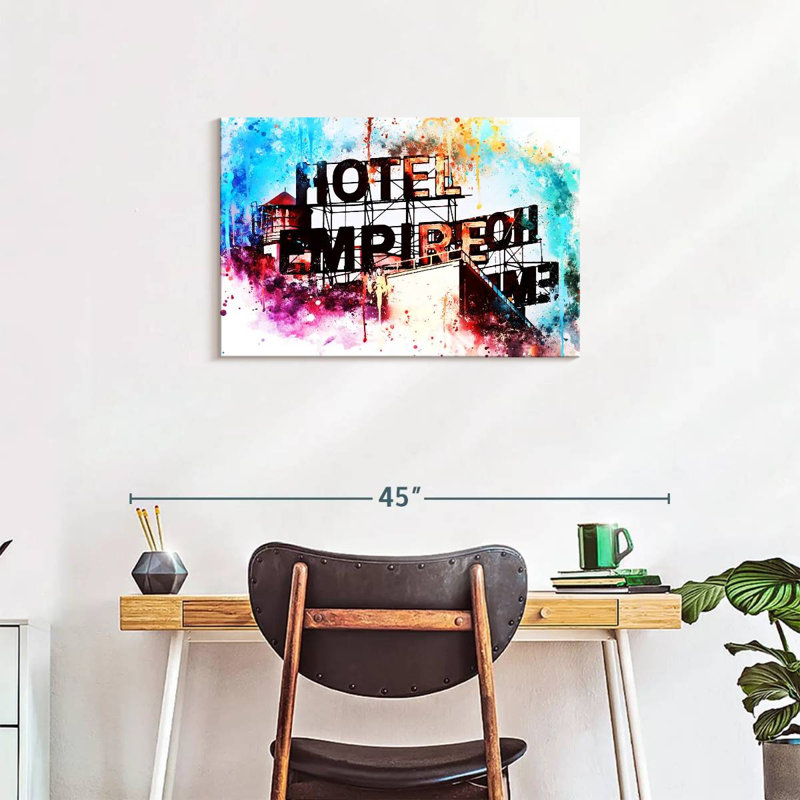 NYC Watercolor - Hotel Empire, H 20 po x l 30 po