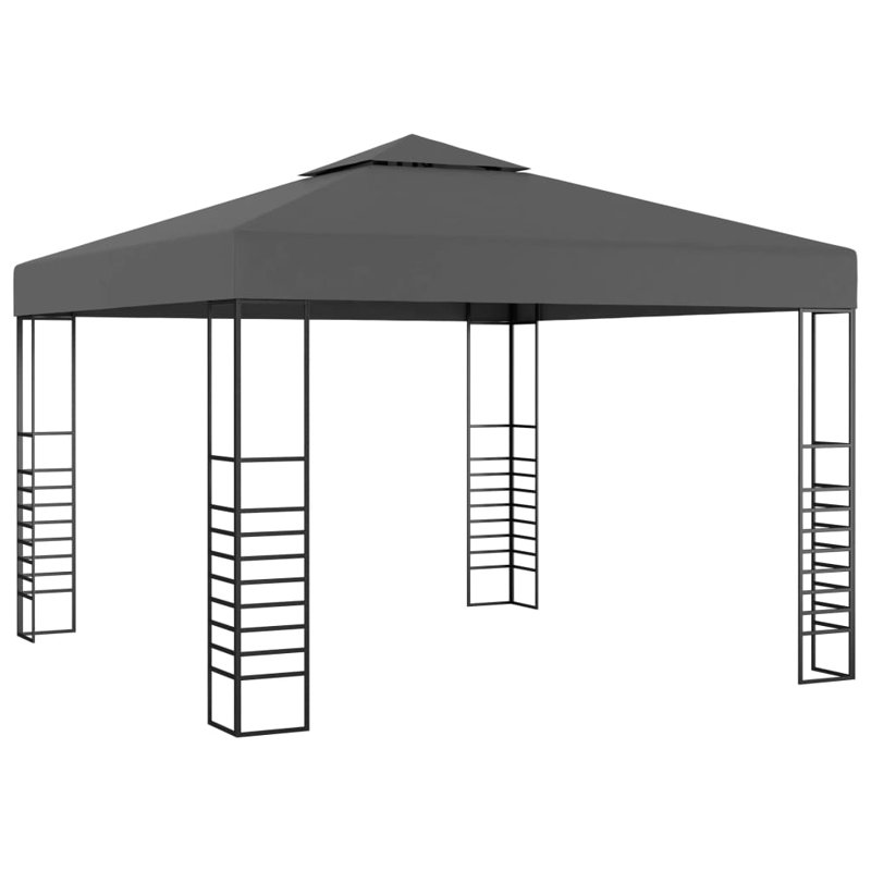 Haygashen 3m x 3m Steel Patio Gazebo, Anthracite