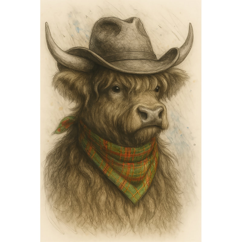 «Cowboy Highland Cow» par Linda
