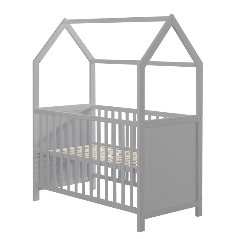 House Cot Bed 60 x 120 cm, Taupe