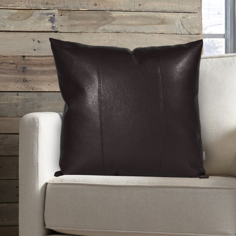 Decorative Reversible Throw Pillow, Black, 24" x 24"