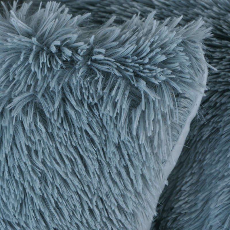 Knitted Blanket, 127cm W x 152.4cm L, Grey