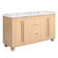 Ensemble de meuble-lavabo moderne transitionnel double 59 po avec portes à fermeture douce et 3 tiroirs 59 po