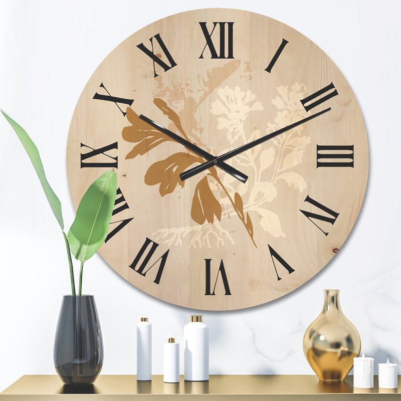 Horloge murale Minimal Botanical Design, Petit