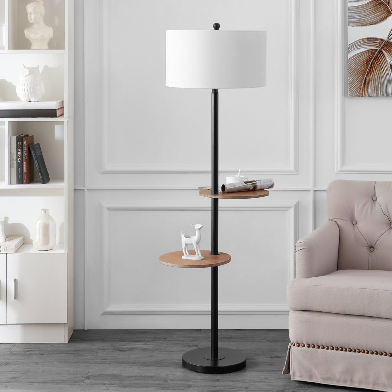 Hokah 62.75'' Black Traditional Floor Lamp