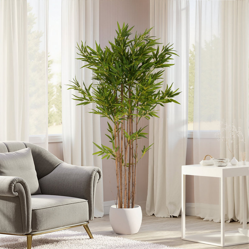 70" Artificial Bamboo With Pot