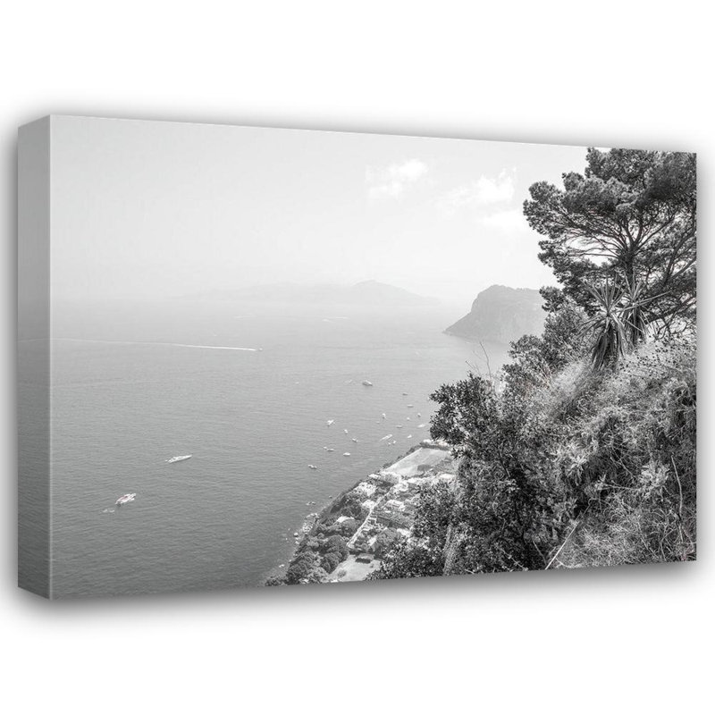 Astoria Grand Frank, art sur toile tendue, Assaf Gallery, Golfe de Naples-Capri-Italie, H 36 po x l 47 po