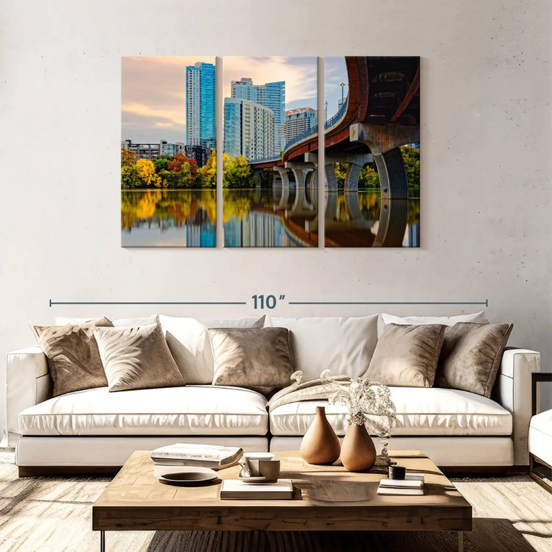 Paysage urbain urbain Sirci Austin, H 48 po x l 74 po