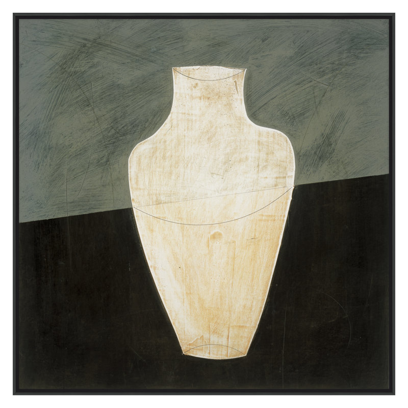 Vase I Print by JB Hall, Black Framed, 30" H x 30" W