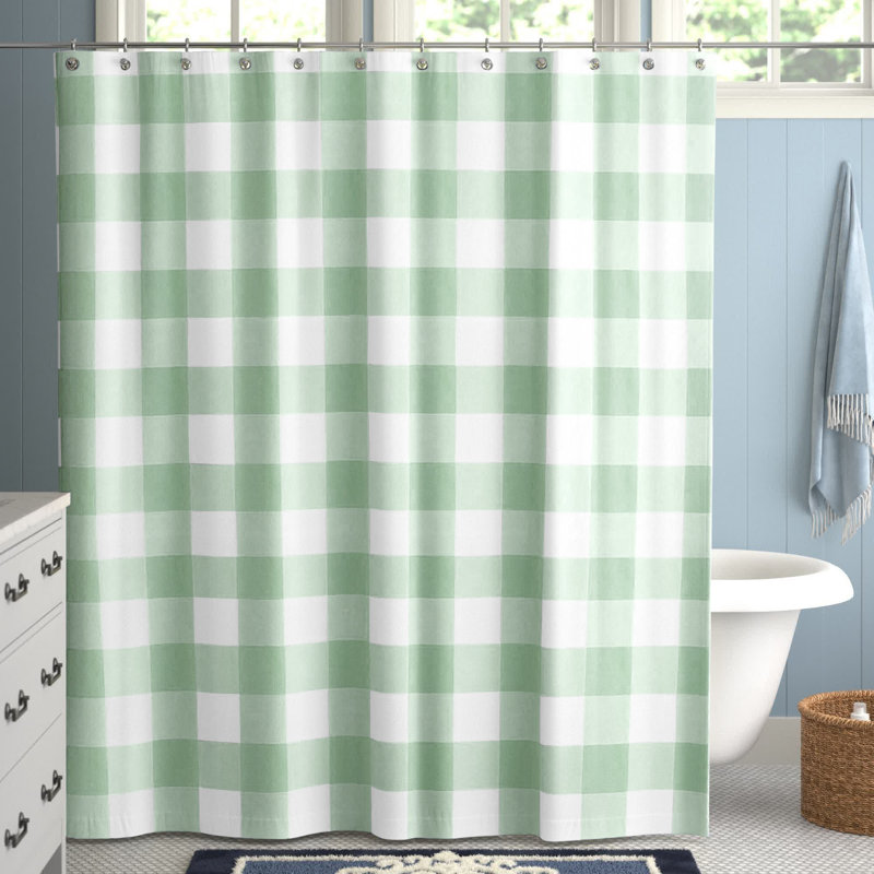 Rideau de douche simple Hank, Menthe