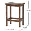 De 2 tabourets de comptoir d'extérieur en bois, brun. Look rustique partout. Intempéries, aucun assemblage requis. L 17,76 po x P 12,72 po x H 23,71 po. Tabouret brun de fabrication robuste. Conçu pour tous les espaces. Requis. Structure