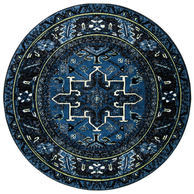Canika Performance Oriental Rug, Round 6'7"
