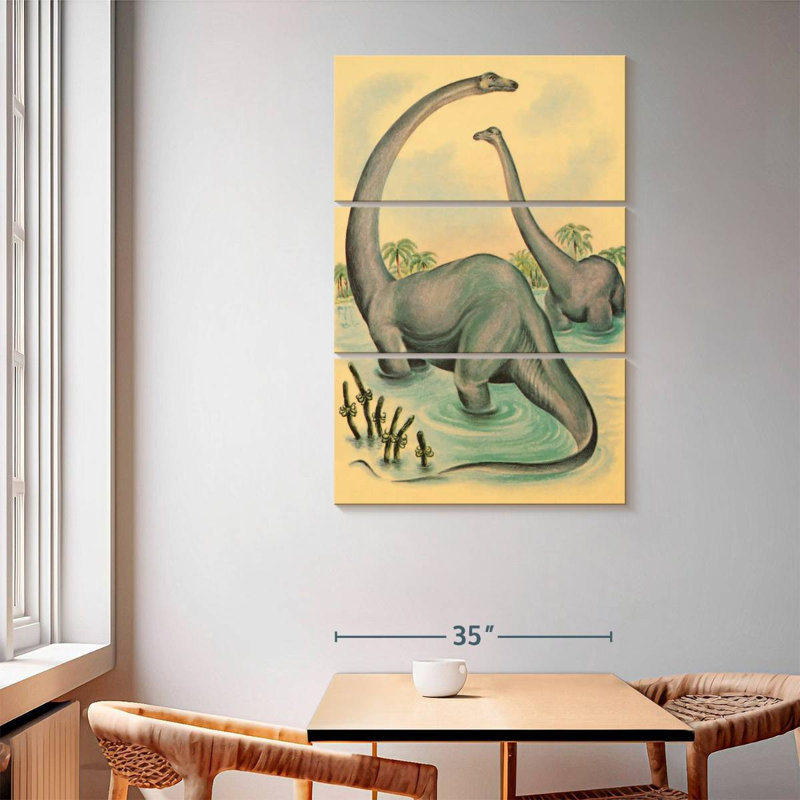 Brampt Jurassic Brontosaurus, 65" H x 42" W