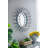 Evelyn Round Wall Mirror - D31x5" - Black