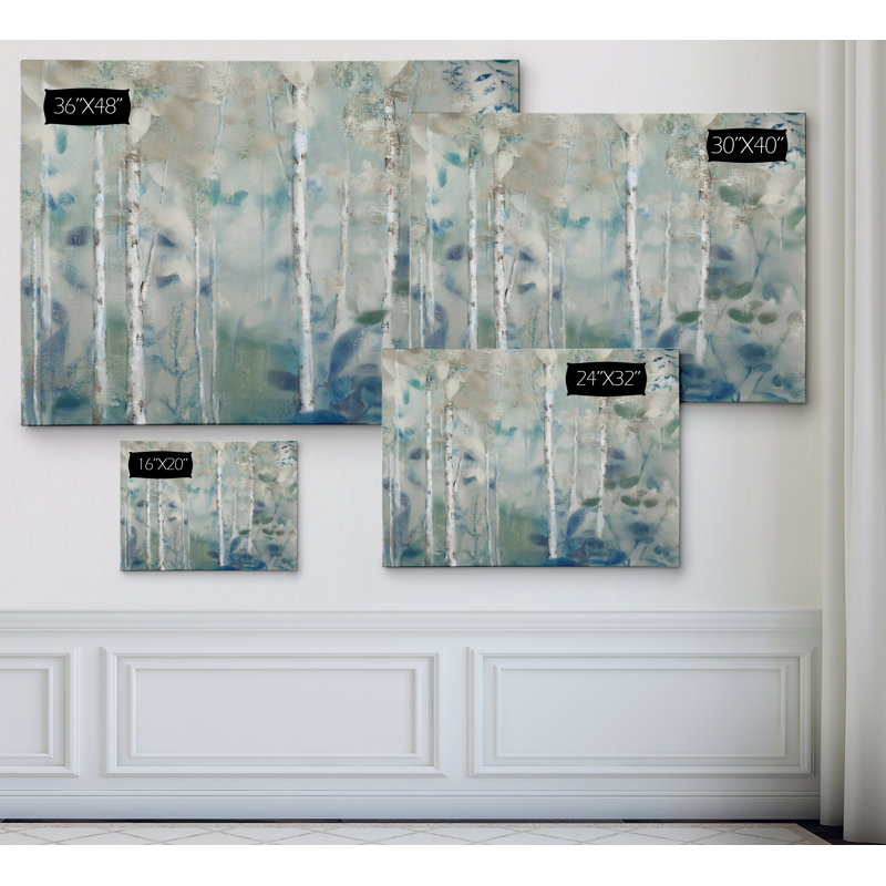 «Zen Forest II», reproduction d'impression sur toile, H 16 po x l 20 po x p 1,5 po, Toile tendue