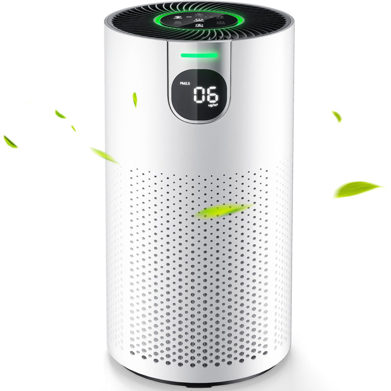 FreAire Air Purifiers for Home,538 Ft²/h, Room air purifier with 3-in-1 for Dust Dander Odors Smoke, Small Air Purifier