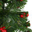 Arbre de Noël en fibre optique 3 pi avec baies rouges