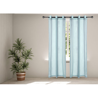 Paire de rideaux transparents avec œillets Hayneville