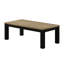 Table moderne brune et noire: en bois pour le salon Fonction et style Carré rectangulaire en noir: utilisation polyvalente