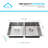KBFmore Bowl Stainless Steel Kitchen Sink with Accessories-98228052-98228056