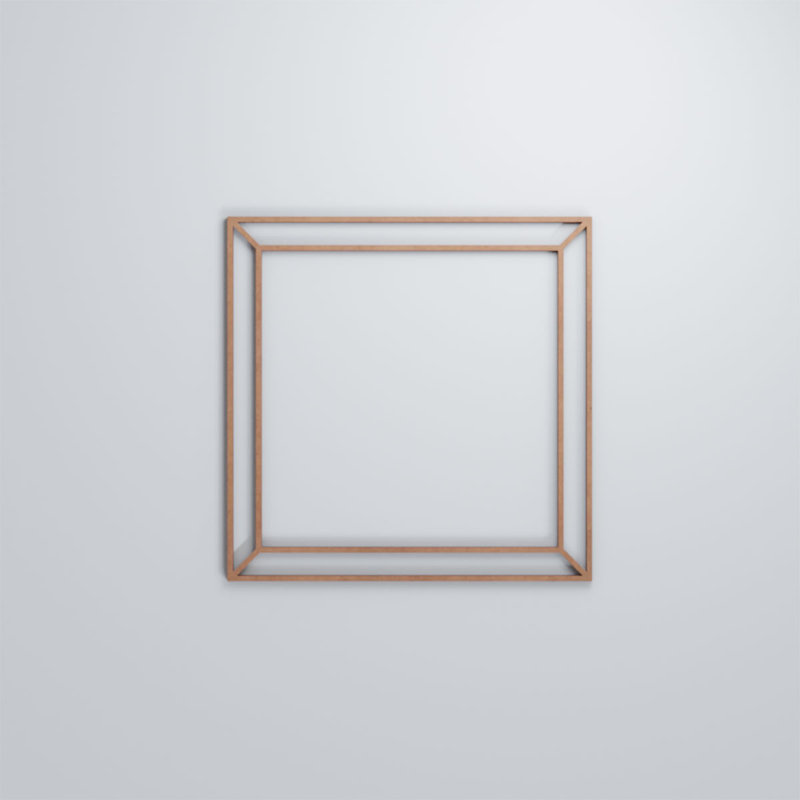 Panneaux muraux décoratifs en bois Fairplay, H 23,375 po x l 23,375 po x P 0,375 po, Bois peint