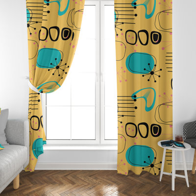 Paire de rideaux obscurcissant en polyester Carnforth