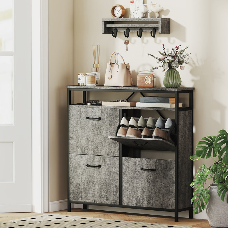 12 - Pair Shoe Storage Cabinet