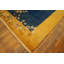 Wool Blue Hand Knotted Pile 1920s Floral Rectangle Antique Rug