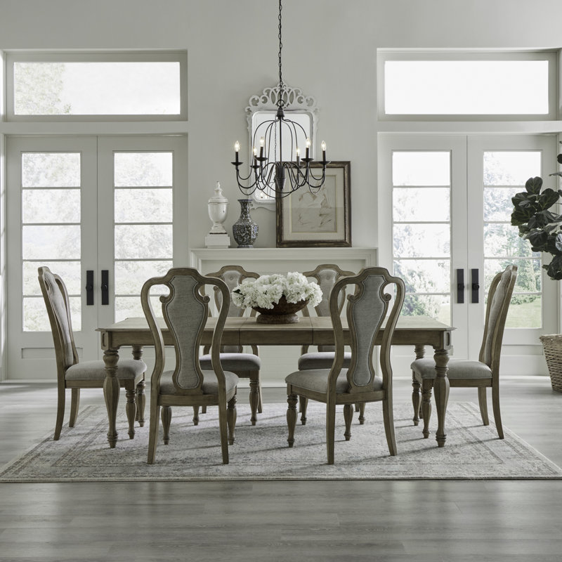 Ensemble de table rectangulaire 5 pièces Colchester, 7 Pieces: Table, 6 Chairs