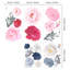 Adhésif décoratif fleurs surdimensionnées