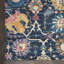 Tapis bleu marine tissé à la machine