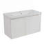 Meuble-lavabo mural flottant avec lavabo en céramique
