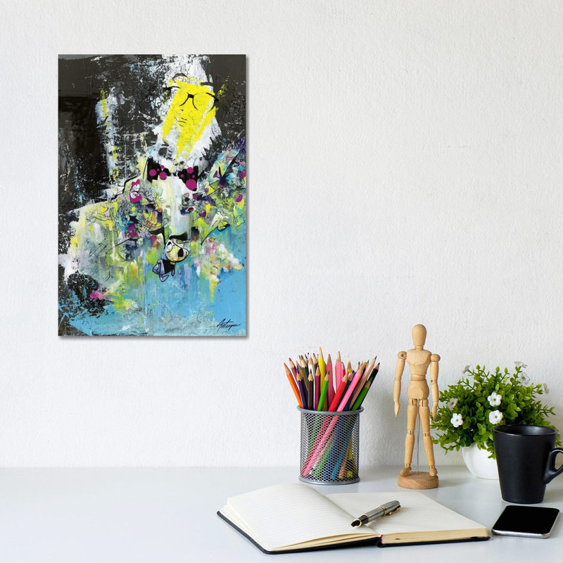 The Professor With The Bow Tie by Jack Avetisyan - Wrapped Canvas Print, 20.32 cm H x 30.48 cm W