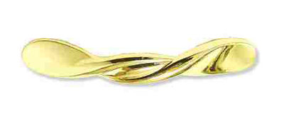 (As-Is) 3" Twist Design Pull Polished Brass