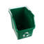 Poubelle de recyclage verte 18 gallons avec poignées de transport Sturdy Essentials Curbside pour maisons ou commerces | Facilement reconnaissable depuis le trottoir | Grande capacité, empilable - unité simple - vert-124768397-124768393