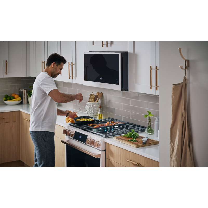 30" 6.3 cu. ft. Smart Slide-in Natural Gas Range with Convection Oven, Stainless Steel