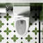 Toilette économiseur d'eau 1,28, motif allongé confortable, siège à fermeture en douceur, chasse d'eau de 1000 grammes, blanc brillant 003S, fixation au sol de la salle de bain avec fonction, hauteur, score de chasse d'eau en fermeture, marche