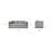 Niana Sleeper Sofa Bed In Dawn Grey