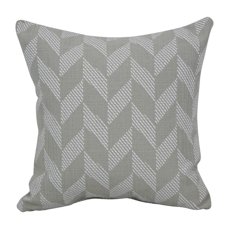 Chevron Reversible Throw Pillow, Gannawls Khaki