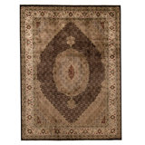 Handmade Silk and Wool Area Rug