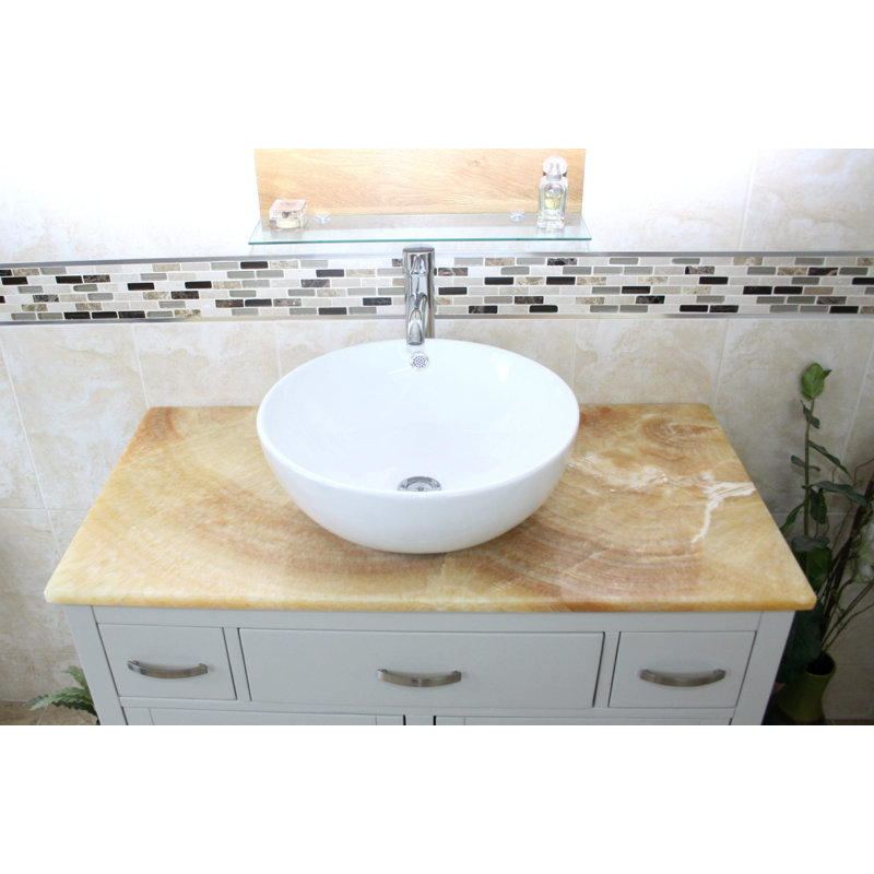 Robinett 1000mm Single Bathroom Vanity with Basin, Onyx, Grey