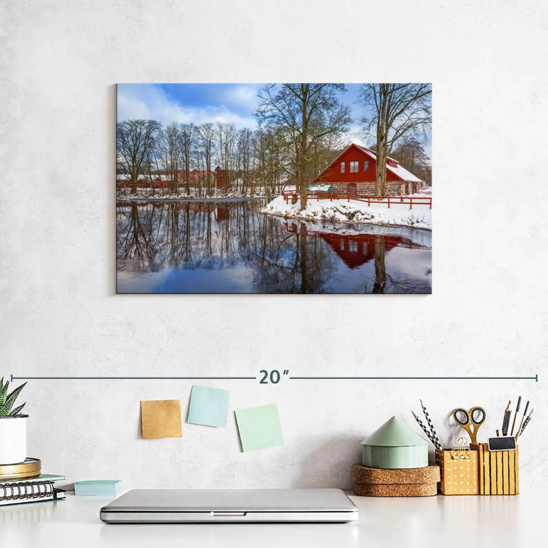Lilie Winter Lake House, H 8 po x l 12 po