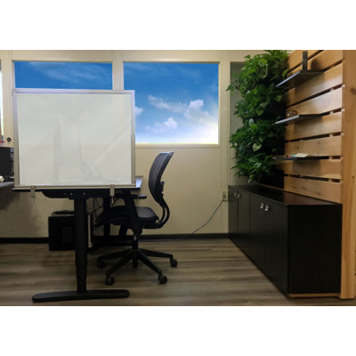Panneau d'intimité de bureau en plastique 1 panneau Ghent