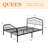 Fordingbridge Black Metal Platform Bed with Vintage-Style Headboard and Footboard-1826802210-1860862416