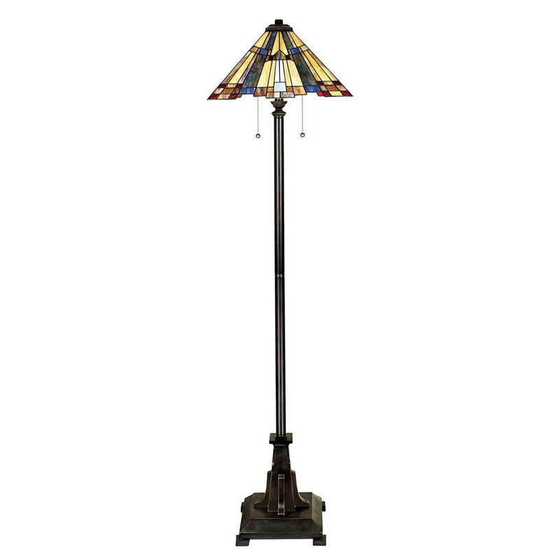 Riehle 157.5cm Bronzed Traditional Floor Lamp
