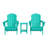 Laguna Foldable Outdoor Adirondack Chair With Table-293029823