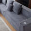 Deep Seat Corduroy Modular Cloud Couch with Cup Holders, No Assembly Required-179761494-179761496