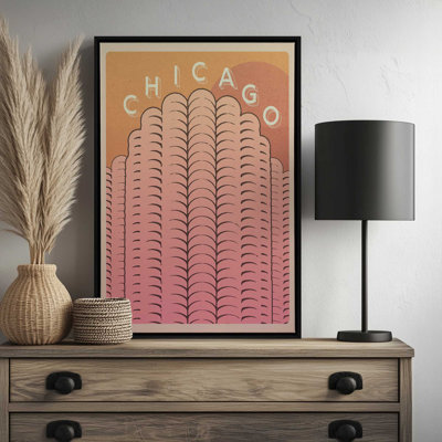 Chicago Towers by Deny Designs Art Print