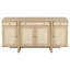 Buffet Coastal Cane avec rangement polyvalent